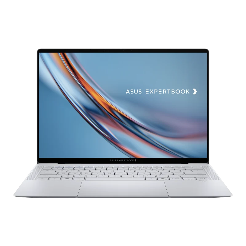 ASUS ExpertBook Ultra B9406 in Morn Grey, open to show its screen and keyboard.